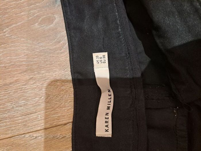 Karen Millen Black satin trousers uk10