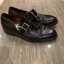 mens black leather shoe size 10 Image 4
