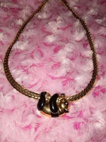 Vintage 1980s Panda Necklace.. Costume Jewellery