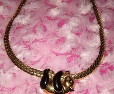 Vintage 1980s Panda Necklace.. Costume Jewellery
