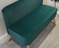 New green velvet sofa 120 euro or nearest offer