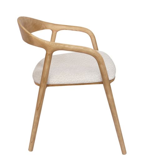Mokki Ash Dining Chair  Beige Japandi Comfort