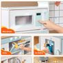 Wooden Kids Play Kitchen with Lights and Sounds White Image 5
