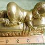 Vintage Brass Sleeping Child 5" x 3" x 2,5" Image 9