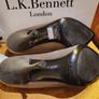 LK Bennet Aquarius NEW Rare Grey satin High Heels (Size 40) Image 10