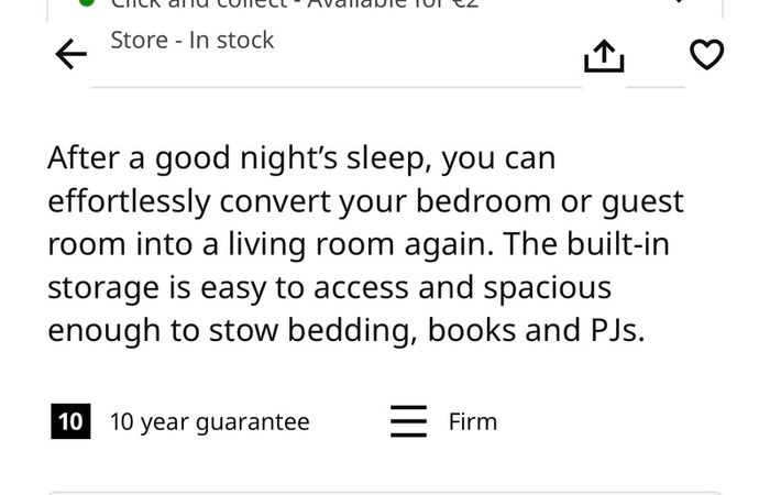 IKEA sofa bed