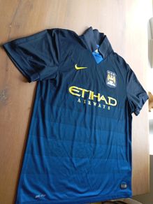 Manchester City 2014/15 Away Jersey - Size L (Rare "EL DUENDE" Navas #15)