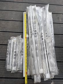 Aluminium door handles 36 pieces lot