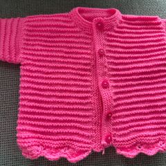 knitting  baby cardigan