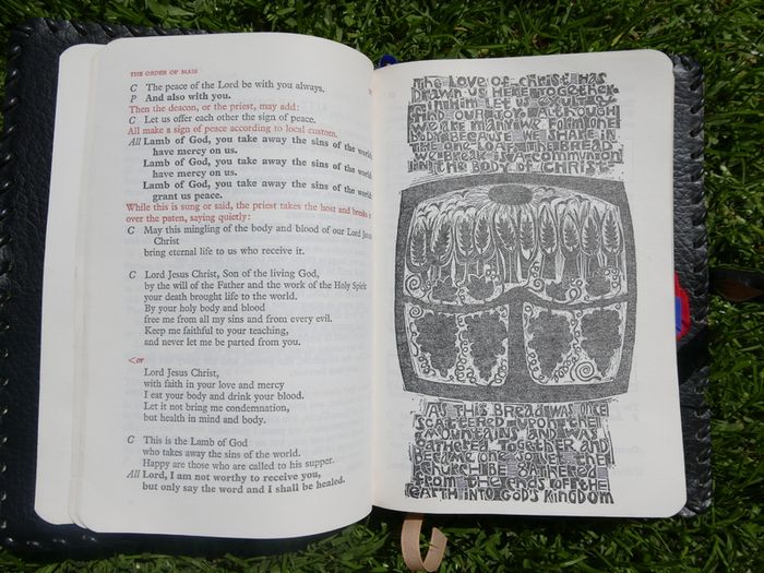 Vintage The Sunday Missal 1976 Vintage  in a leather case