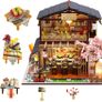 Mini Dollhouse Wooden 3D Puzzle Toy Kit Image 3