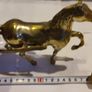 Antique Brass Horse & Hay Cart . Image 2