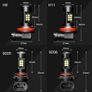 2Pcs H8 H11 Led HB4 9006 HB3 9005 Fog Lights Bulb 3030SMD 1200LM 6000K White Car Driving Running Lamp Auto Leds Light 12V 24V Image 2
