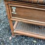 vintage glass top nightstand Image 3