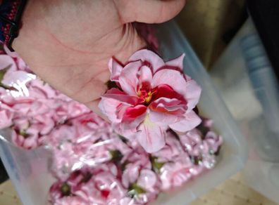 faux silk flower bundle wholesale