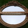 Vintage Oval  Ornate Beveled Wall Mirror Image 7