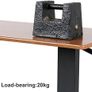 Overbed Bedside Table with Rolling Wheels 80x40x89.5cm C Shape Side Table Adjustable Height Hospital Bed End Table Sofa Large Laptop Side Table for Couch, Living Room, Multiple Uses Image 4