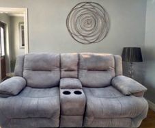 2 seater Couch with console
