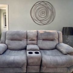 2 seater Couch with console