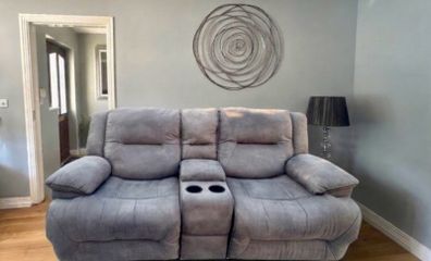 2 seater Couch with console