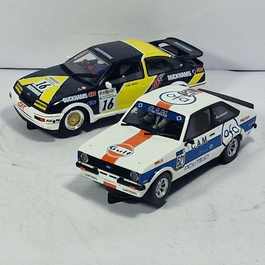 Scalextric Ford Twin Pack (Sierra & Escort slot car classic touring btcc saloon )