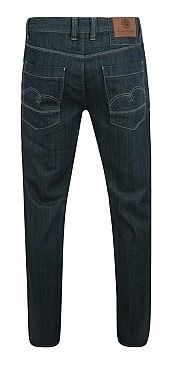 KAM Jeanswear "Stark" Mid Blue Distressed Relaxed Fit Jeans - Size 46R - (Brand New & Tagged)