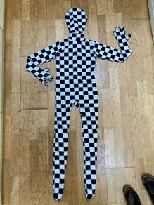 Halloween costume checkered morphsuit 11 y