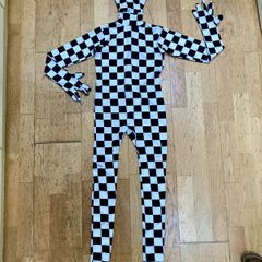 Halloween costume checkered morphsuit 11 y