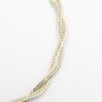 Italian Braided Herringbone Silver Bracelet Image 3
