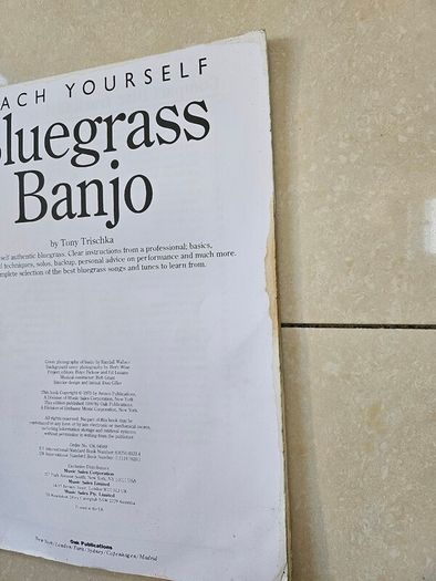 Teach yourself Bluegrass banjo book and CD