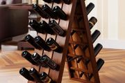 Wine Rack for 36 Bottles 87 x 55 x 39 cm Acacia Wood Freestanding Foldable Cellar Kitchen Living Room Wine Stand Wine Holder Bottle Rack Rustic