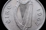 [#231] - Ireland 1967 | Irish 6p | Six Pence | Wolfhound | KM.13a | High Grade