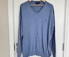 Polo Ralph Lauren Mens 3XL Blue Pima Cotton Jumper