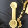 1980s cream rotary telephone PROP vintage Image 7