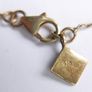 Vintage Long Sterling Silver 925 Gold Plated Leaf Pendant Necklace length 32" - 11g Image 8
