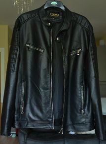 KYMAXX Faus Leather Bomber Jacket