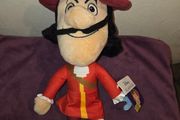Brand New Peter Pan Captain Hook Plush