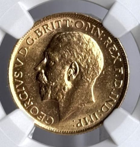 1919S Gold Sovereign graded gold coin