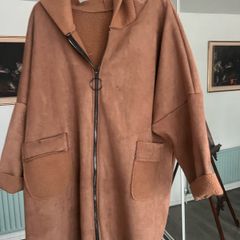 Size 20/24 suedette n fleece zip jacket