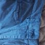 M & S chino shorts size 8 blue denim white pinstripe Image 7