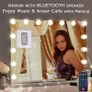 NEW SALE | Hollywood Vanity Cosmetic Mirror For Makeup with Lights, Type-C and USB Output Port, 15 Bulbs 3 Lighting Modes Image 5