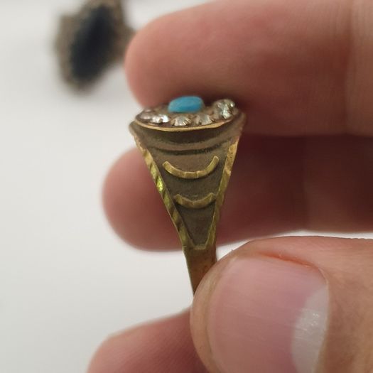 Antique Treasure Jewellery Lot 15 Traditional Brass Statement Rings