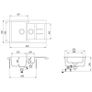 Granite Kitchen Sink Double Basins Beige Image 4