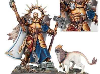 Warhammer AoS - Stormcast Lord-Imperatant with Gryph Hound