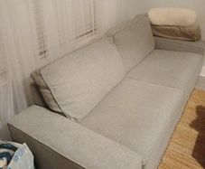 3 seated ikea grey sofa