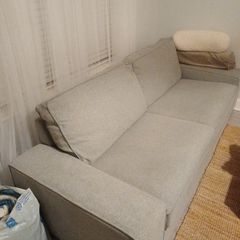 3 seated ikea grey sofa