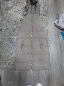 zara long quilted coat