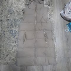 zara long quilted coat