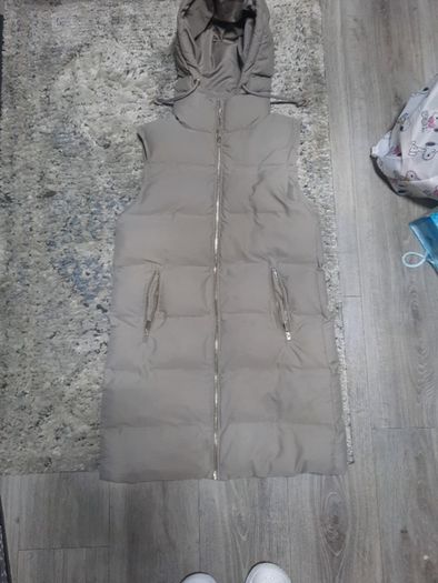 zara long quilted coat