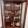 Large Ornate 7ft Wooden Glass Display Cabinet Image 4